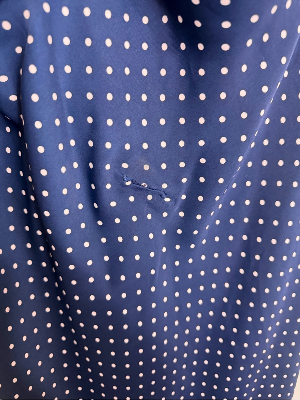 Anthropologie Maeve Jamie Satin Halter Midi Dress Polka Dot Blue Small - Picture 7 of 8